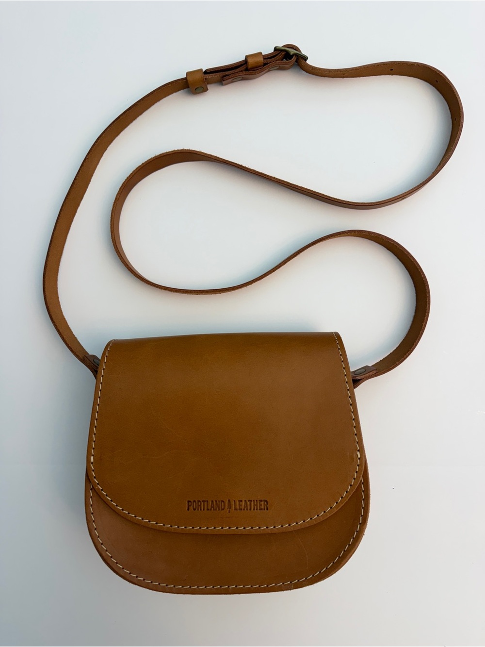 *New* Portland Leather RARE Hickory Saddle Bag